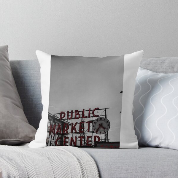 Item preview, Contrast Pike Place Public Market Sign designed and sold by KatTalbolt.