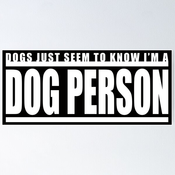 Item preview, Classic Dog Person Design - for Dark Backgrounds designed and sold by dzdart.