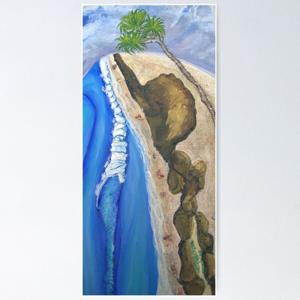 Item preview, Blue Rolling Waves Surf - The Alley Gold Coast QLD Australia designed and sold by SaltySurfgirl.