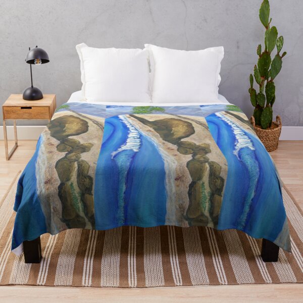 Item preview, Blue Rolling Waves Surf - The Alley Gold Coast QLD Australia designed and sold by SaltySurfgirl.