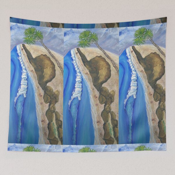 Item preview, Blue Rolling Waves Surf - The Alley Gold Coast QLD Australia designed and sold by SaltySurfgirl.