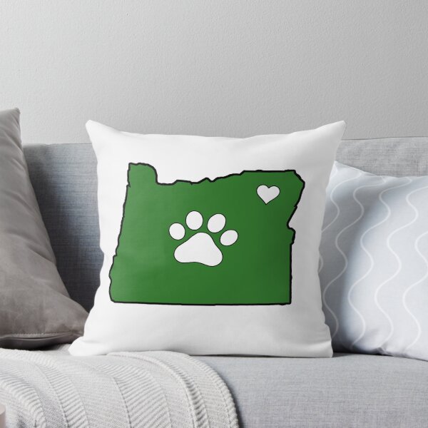 Item preview, Oregon State Outline with Pawprint + Heart  designed and sold by savebeesplease.
