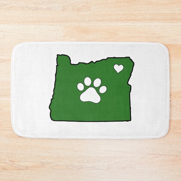 Item preview, Oregon State Outline with Pawprint + Heart  designed and sold by savebeesplease.
