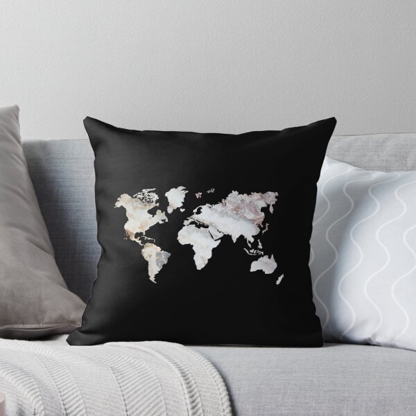 Item preview, Black and White World Outline designed and sold by hollanov98.