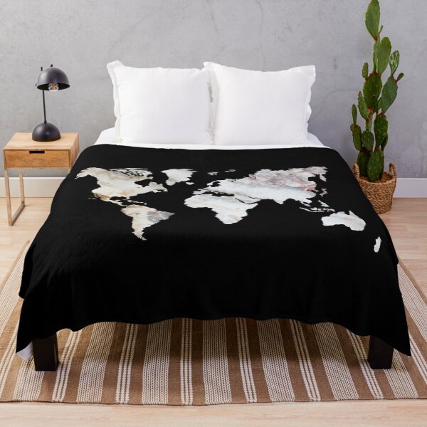 Item preview, Black and White World Outline designed and sold by hollanov98.