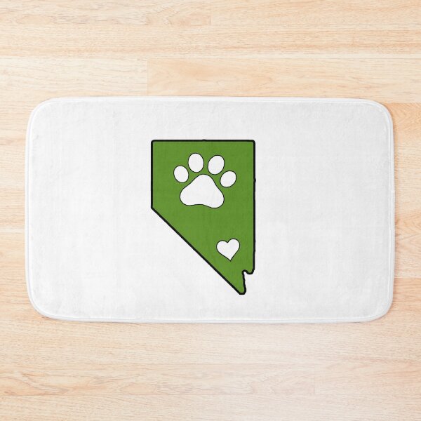 Item preview, Nevada State Outline with Pawprint + Heart  designed and sold by savebeesplease.