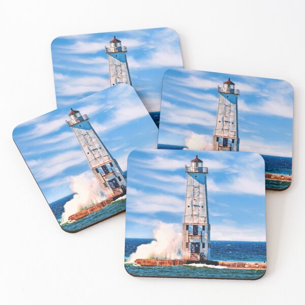 Item preview, Frankfort "North Breakwater" Lighthouse - Color designed and sold by Creatively Colette’s .