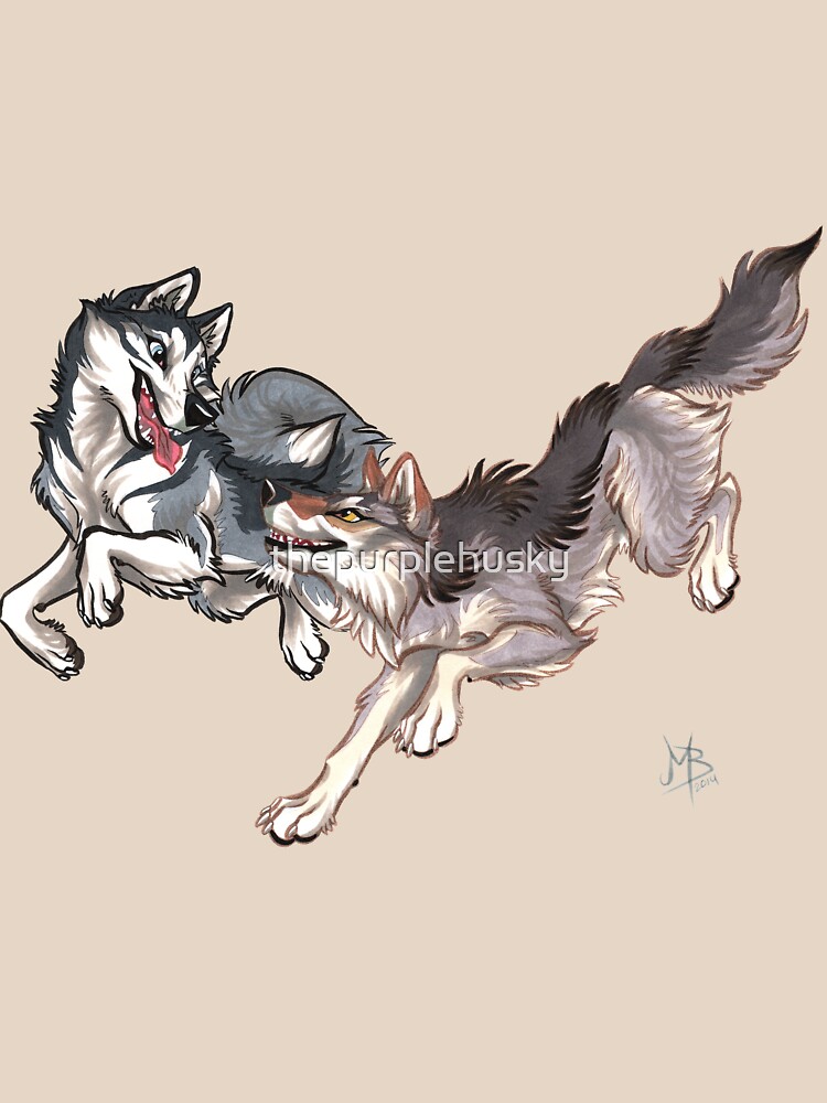 Lookalikes: Husky & Wolf by thepurplehusky