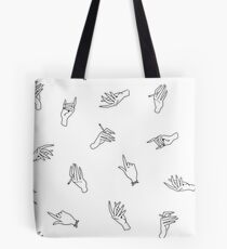 Harry Styles Shirt Pattern - Hands Tote Bag