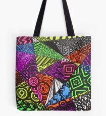 Abstract Fluoro Geometric 1 Tote Bag