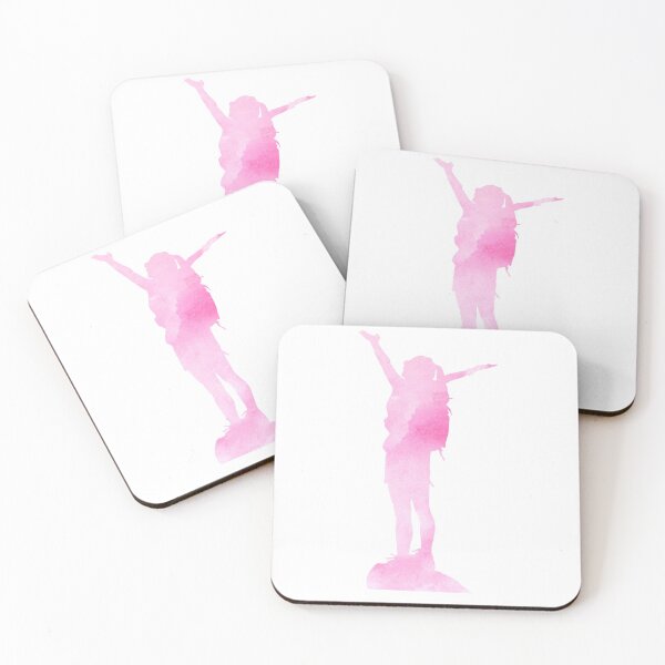 Item preview, Hiking - Sticker Pink designed and sold by StickersStore.