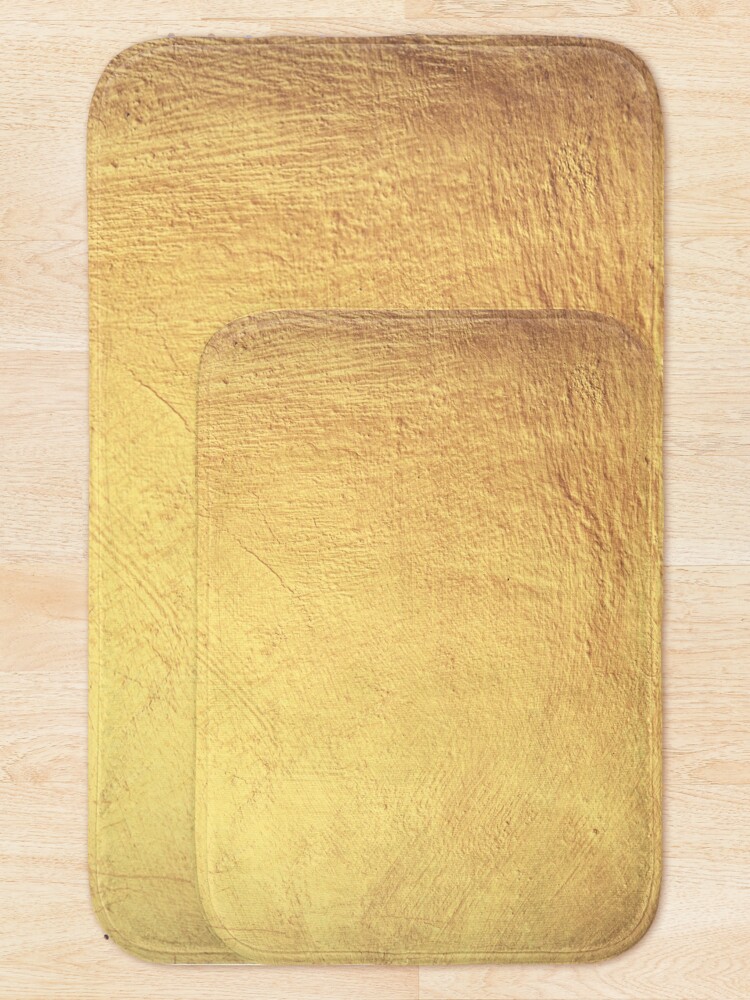 Alternate view of Champagne Gold Metallic Foil Bath Mat