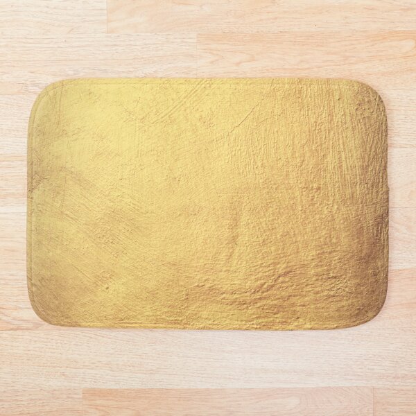 Champagne Gold Metallic Foil Bath Mat