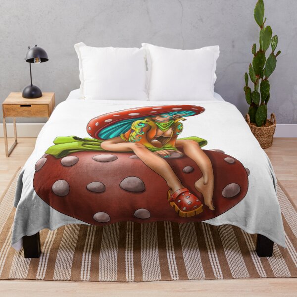 Item preview, Sexy mushroom girl full color illustration designed and sold by StasCherkezov.