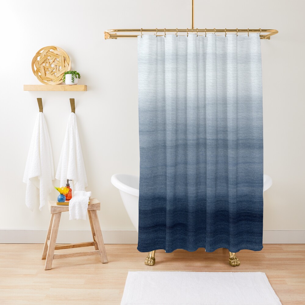 Ocean Watercolor Painting No.2 Shower Curtain