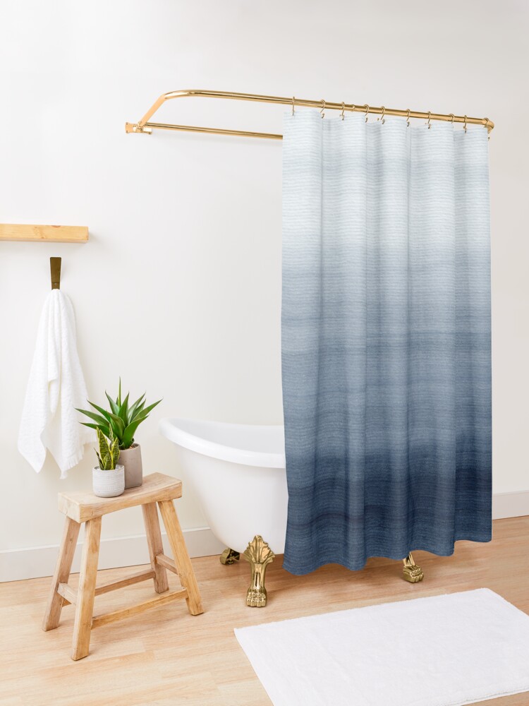 Alternate view of Ocean Watercolor Painting No.2 Shower Curtain