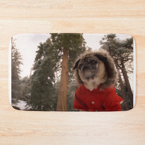 Item preview, Mountain Pug Below the Snowy Sequoias designed and sold by pugventurephoto.