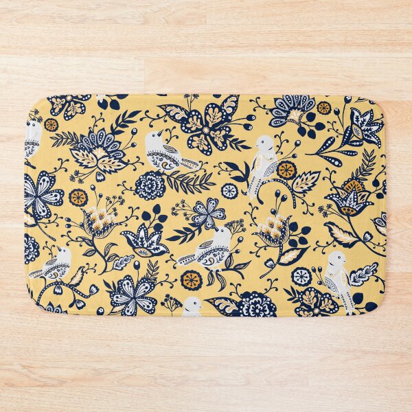 Item preview, Floral Birds Garden - Yellow designed and sold by oppositedge.