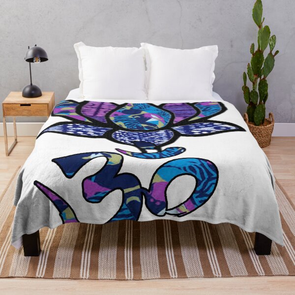 Item preview, Ohm/Om Lotus flower Purple tribal and Retro Design designed and sold by artbyomega.