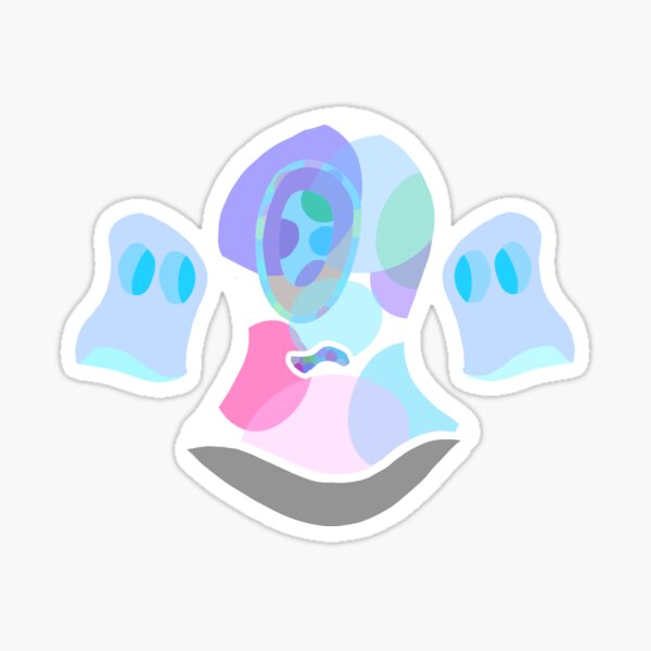 Anxiety Ghost and Friends Sticker