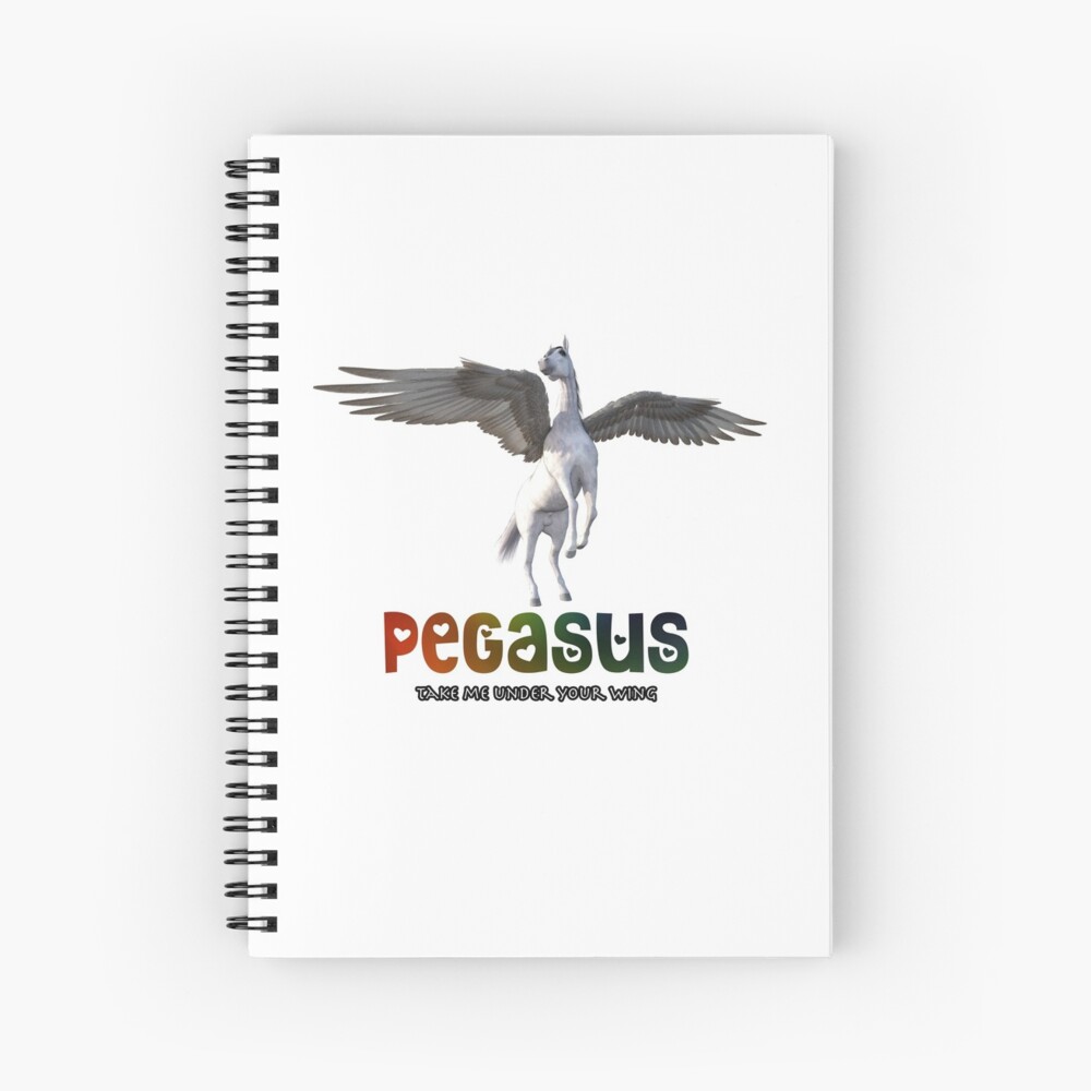 Pegasus - Take me under your wing Spiral Notebook