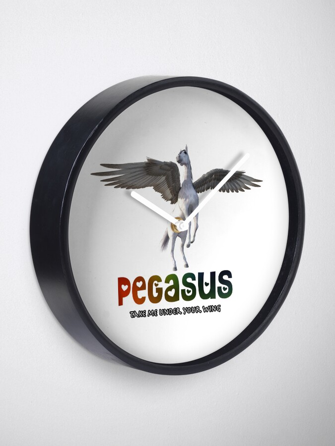 Alternate view of Pegasus - Take me under your wing Clock
