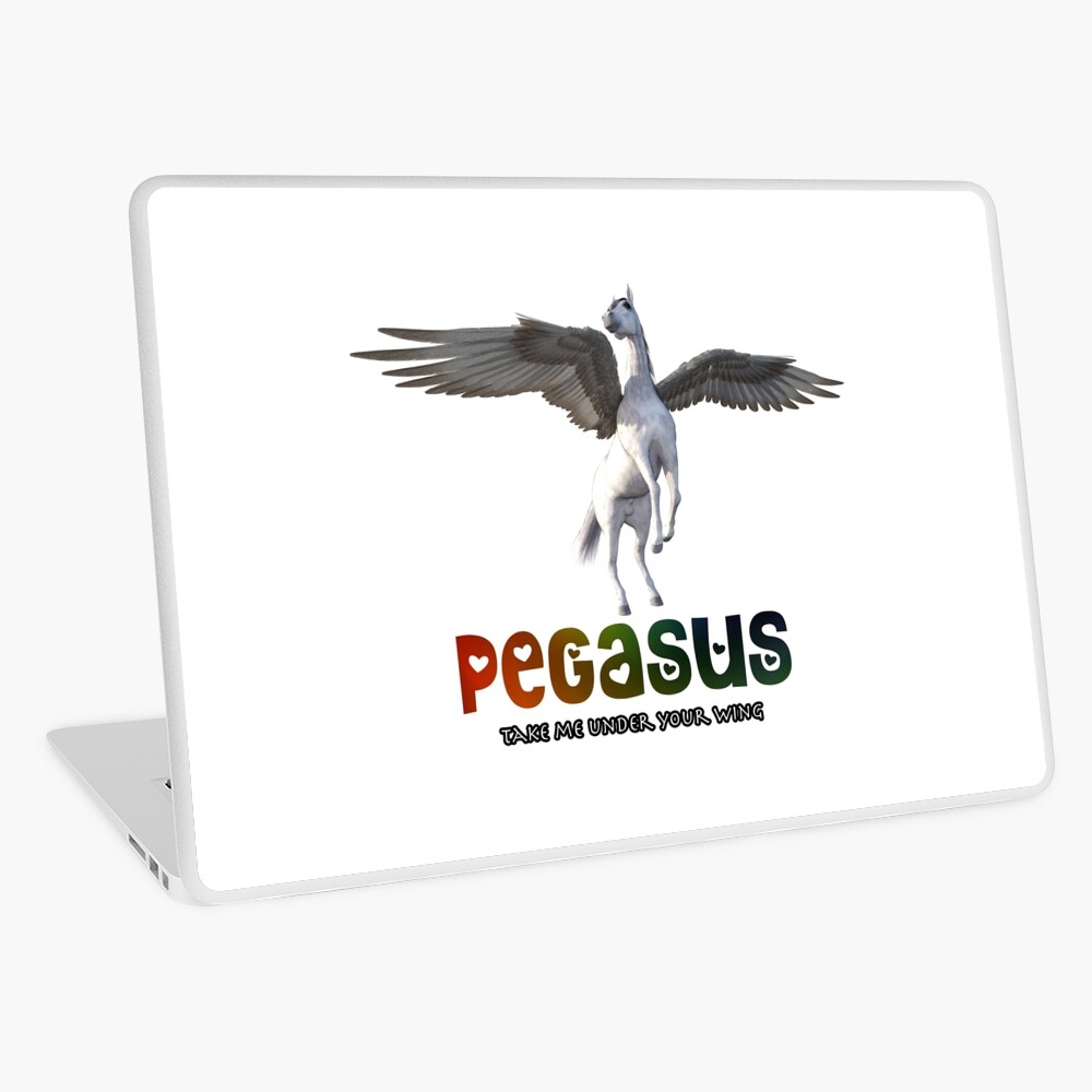 Pegasus - Take me under your wing Laptop Skin