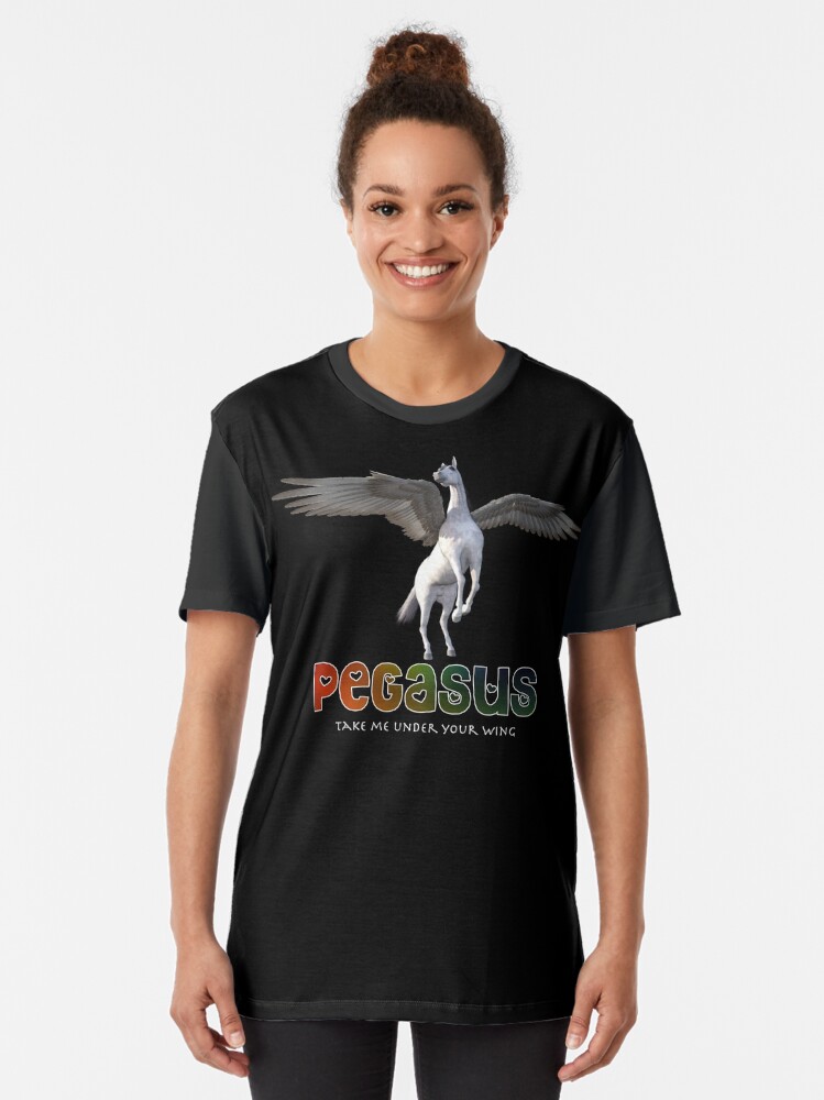 Alternate view of Pegasus - Take me under your wing Graphic T-Shirt
