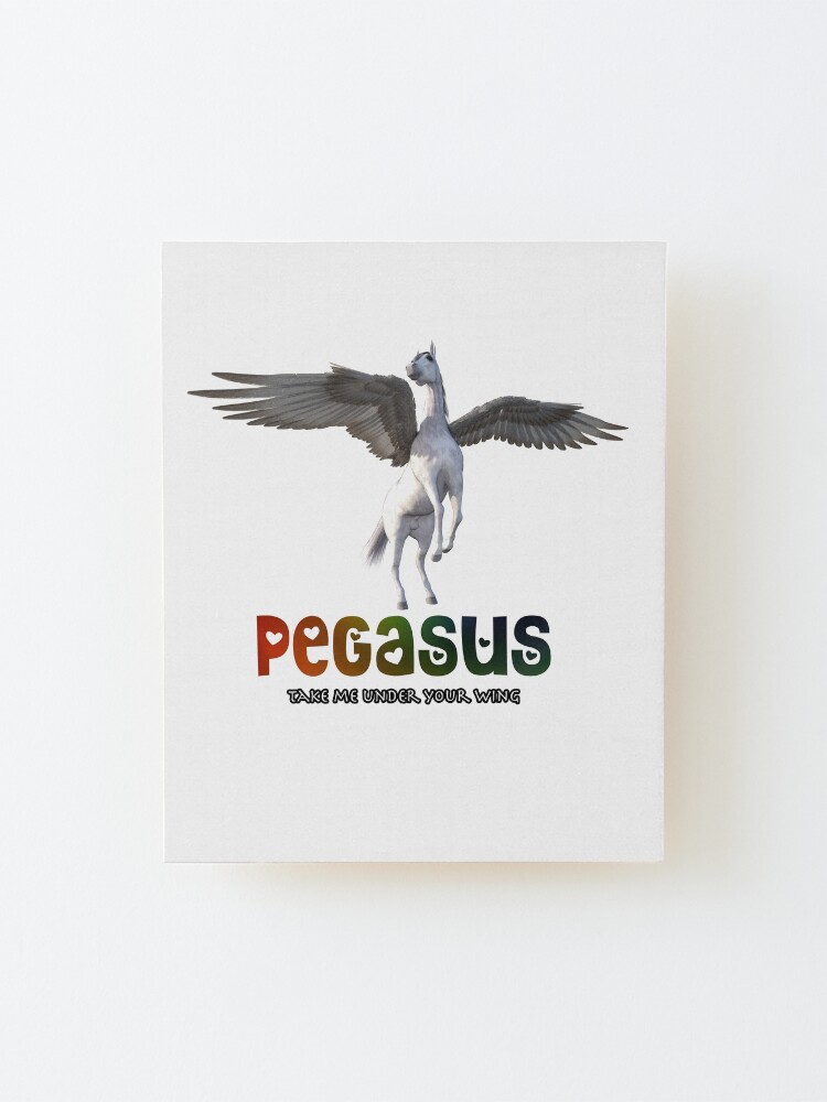 Alternate view of Pegasus - Take me under your wing Mounted Print
