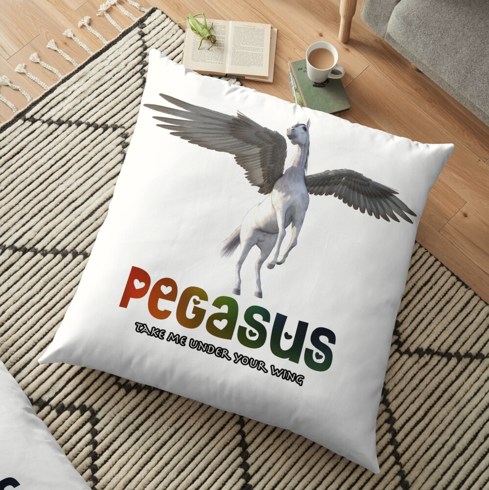 Pegasus - Take me under your wing Floor Pillow