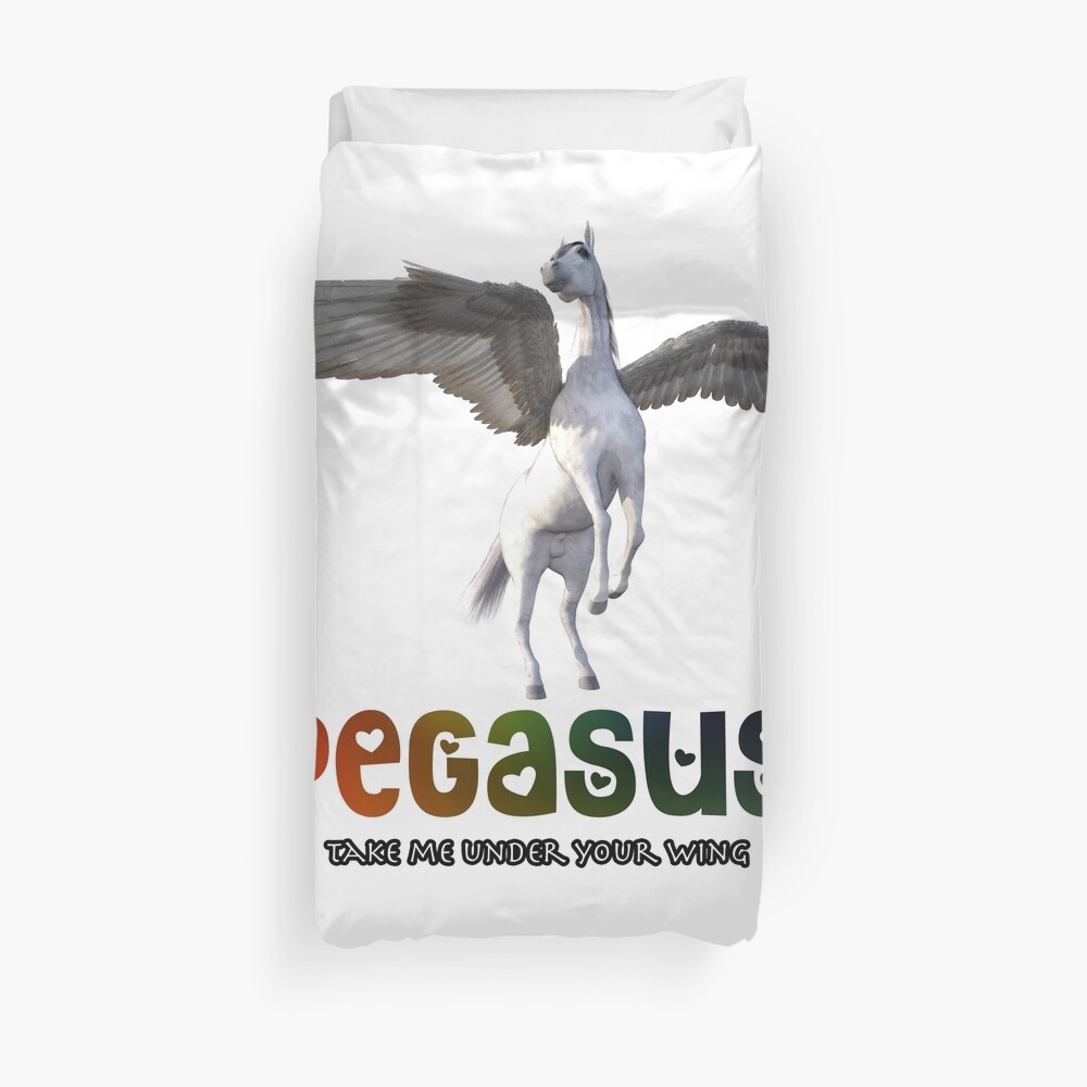 Pegasus - Take me under your wing Duvet Cover