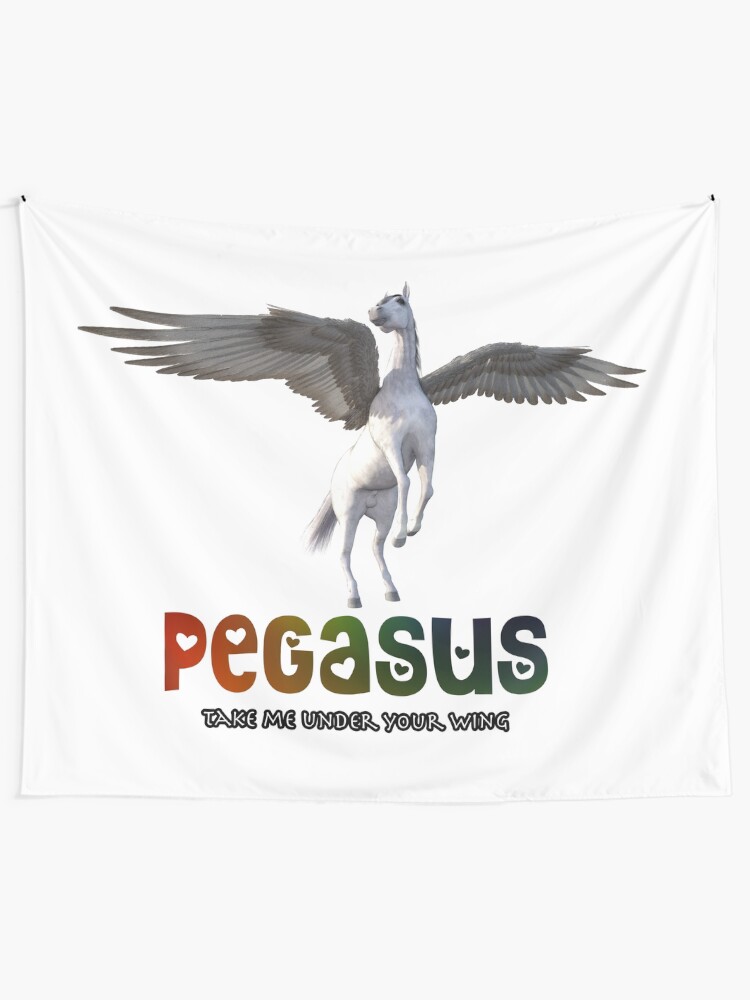 Alternate view of Pegasus - Take me under your wing Tapestry