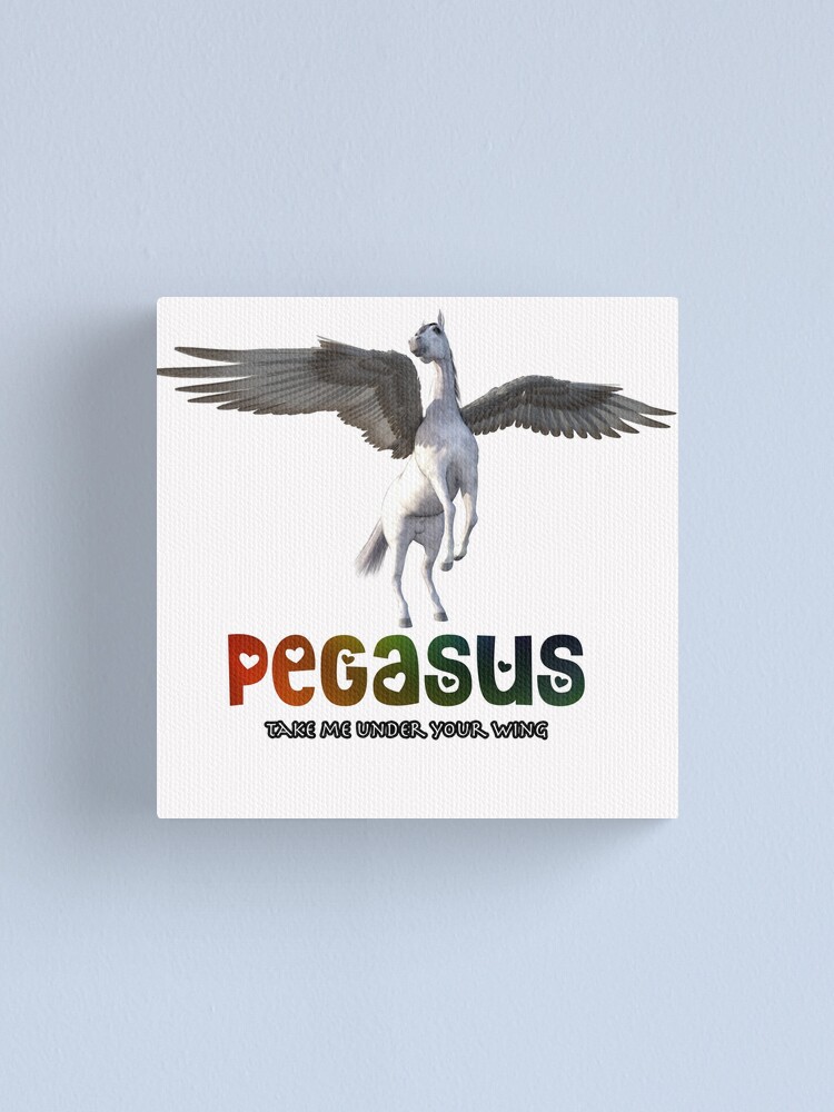 Alternate view of Pegasus - Take me under your wing Canvas Print