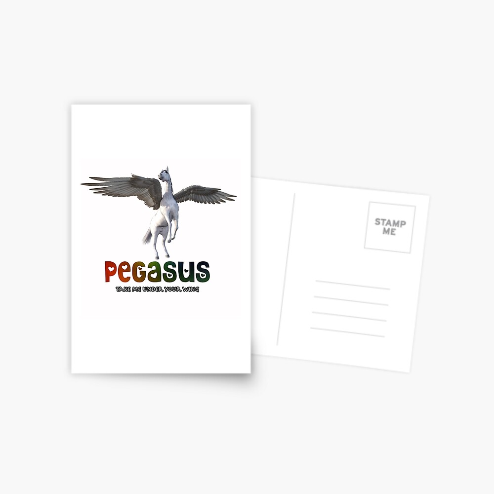 Pegasus - Take me under your wing Postcard