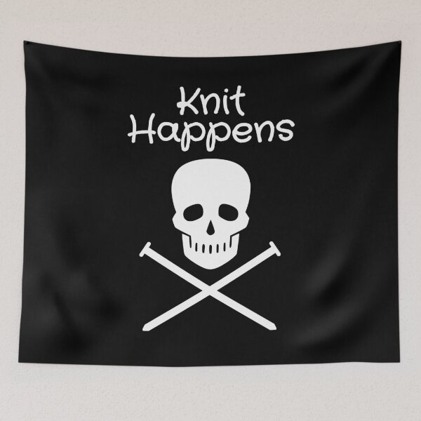 Item preview, Knit Happens Funny Knitting Design designed and sold by vakariandesigns.