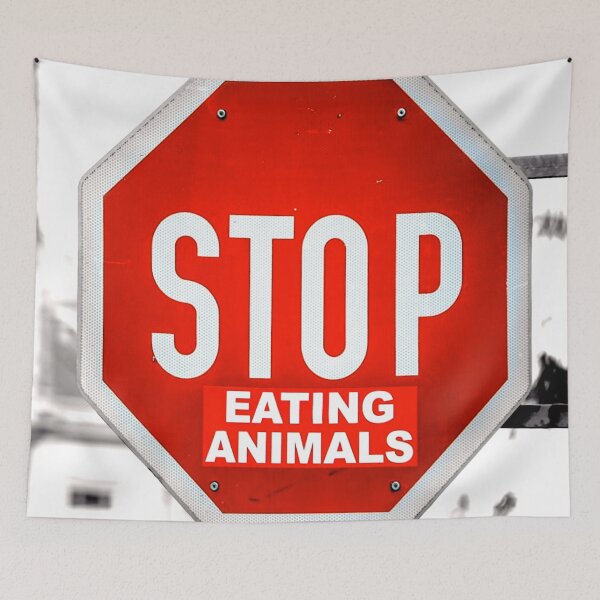 Item preview, Stop Eating Animals Vegetarian Vegan designed and sold by mwagie.