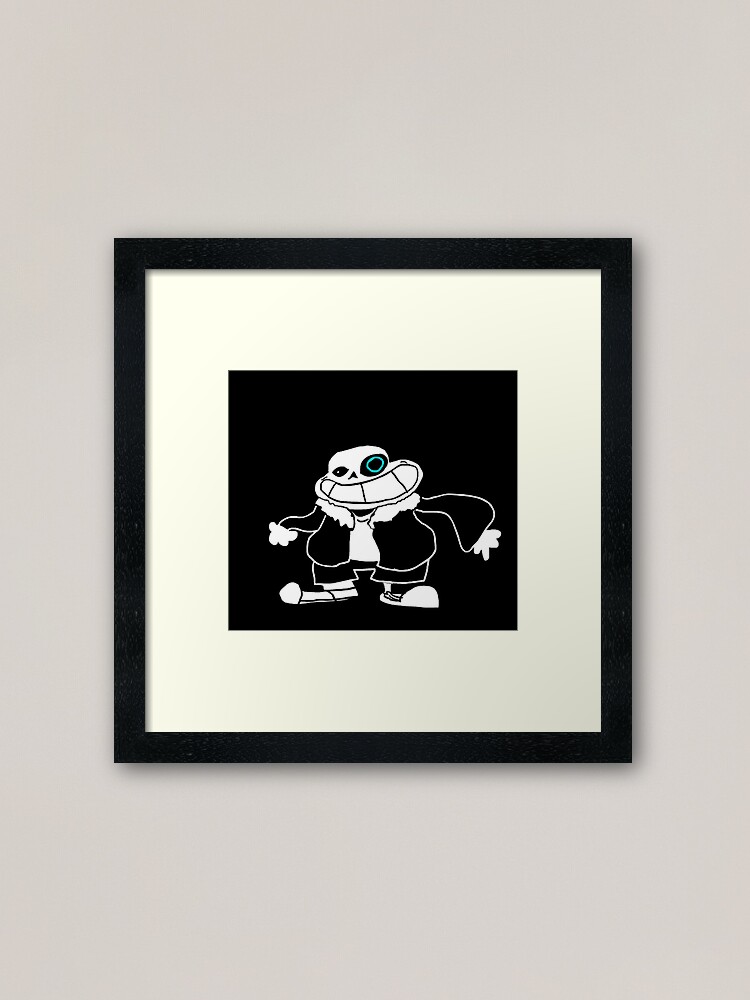 Undertale Sans Sanes Framed Art Print By Discordantly Redbubble