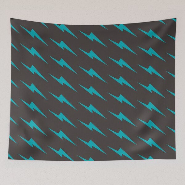 Item preview, Aqua Lightning Bolt, Electric, Storm, Modern Art designed and sold by trishsierer.