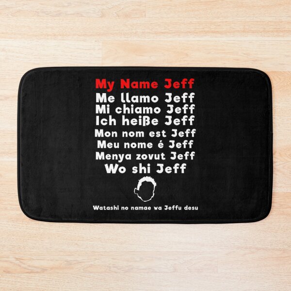 Item preview, My name Jeff...in various languages designed and sold by DigitalCleo.