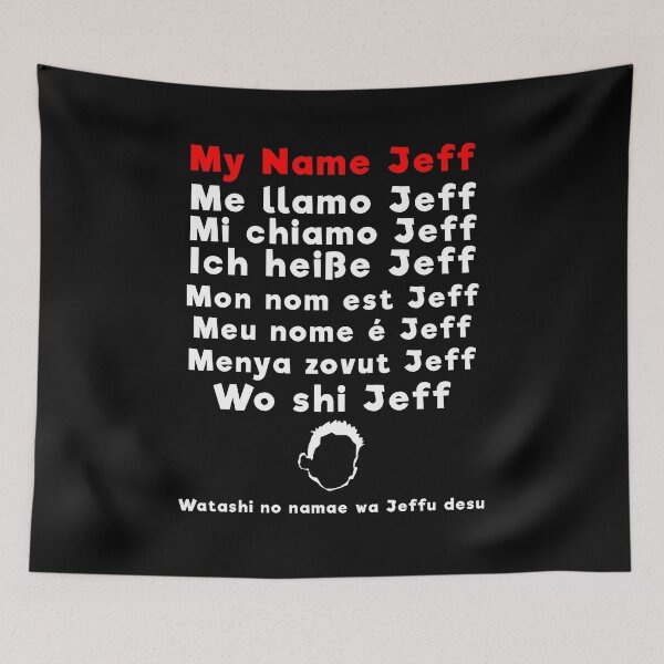 Item preview, My name Jeff...in various languages designed and sold by DigitalCleo.