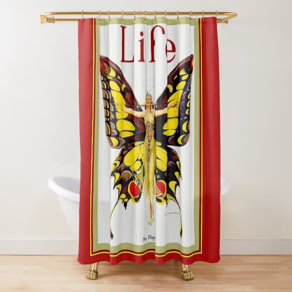 LIFE : Vintage 1922 Flapper Advertising Print Shower Curtain