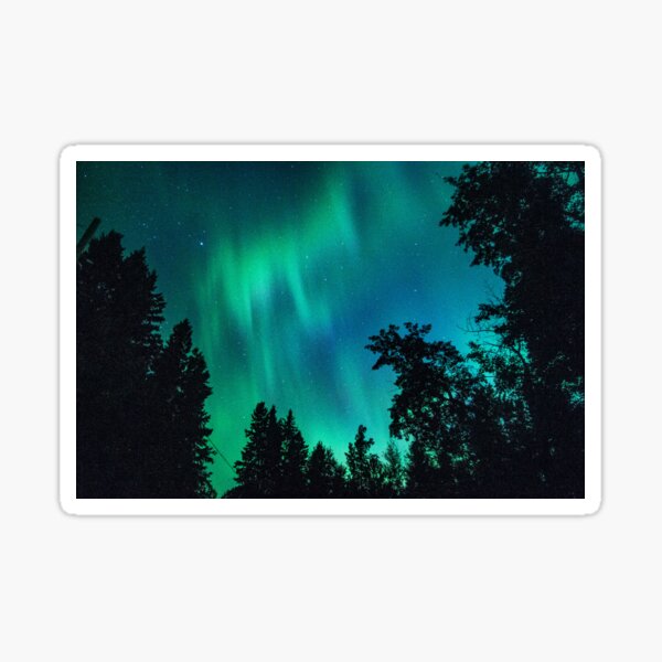 Item preview, Aurora Silhouetted by Trees designed and sold by PurpleMonkeyDW.
