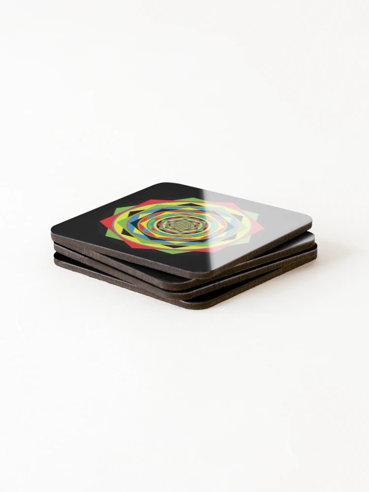 Thumbnail 4 of 5, Coasters (Set of 4), Calibration designed and sold by InfinitePathArt.