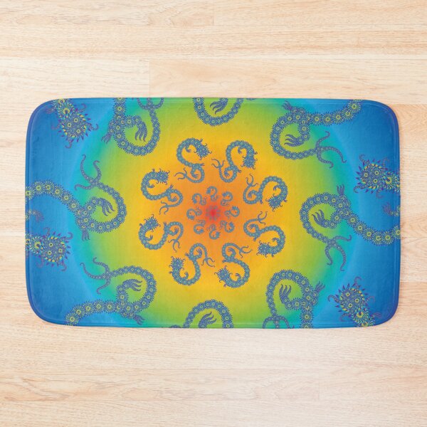 Item preview, Flower Dragon Mandala designed and sold by InfinitePathArt.