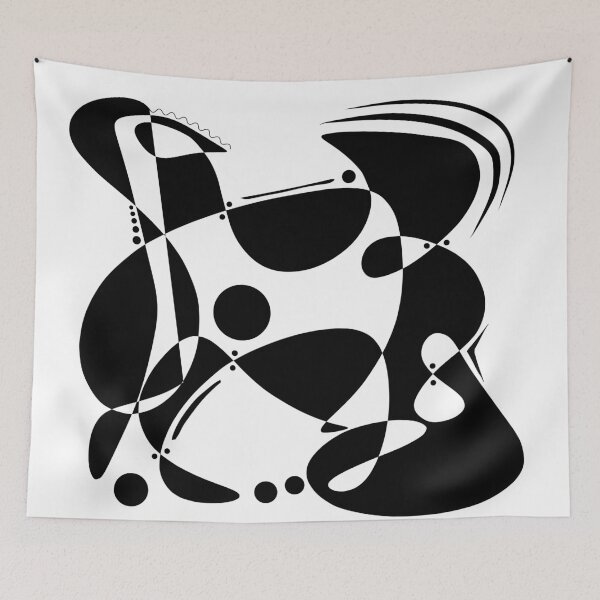 Item preview, Black & White – Abstract #6 designed and sold by AlexVR.