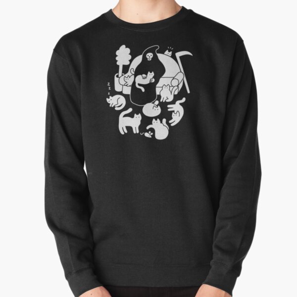 Death and His Cats Pullover Sweatshirt
