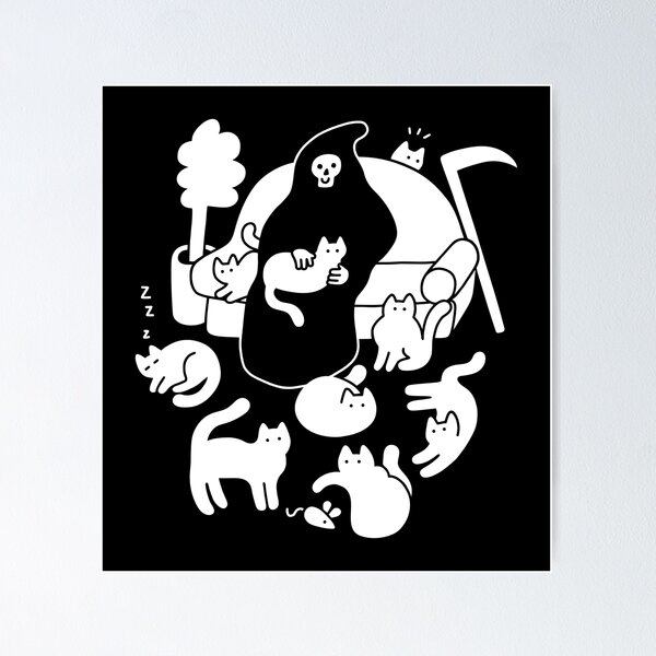 Item preview, Death and His Cats designed and sold by obinsun.