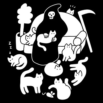 Artwork thumbnail, Death and His Cats by obinsun