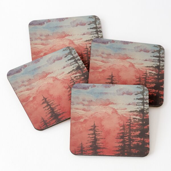 Item preview, Dreamy Forest Sunset  designed and sold by bluejayknits.