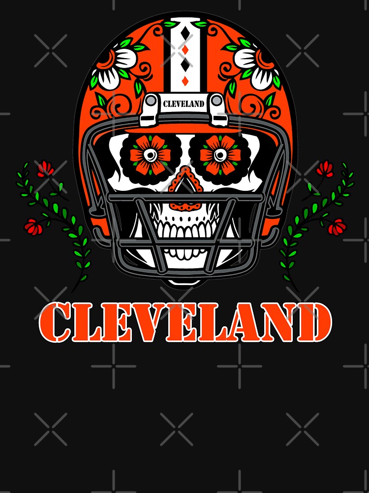 Cleveland Sugar Skull Shirt Cleveland Baseball Shirt 